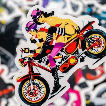 10/30/50 PCS Motocicleta Graffiti Carro de Anti-mão de Conta Decoração de Telefone Celular Portátil de Skate por Atacado da Etiqueta