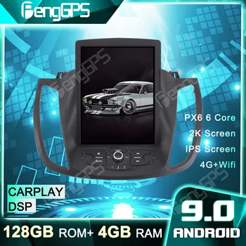 10.4 Polegadas 1Din Rádio de Navegação GPS Para o Ford Kuga 2013-2017 Tesla Estilo Player de DVD do Carro Android Rádio Multimídia de som do Carro