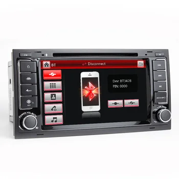 2 Din Car DVD Multimídia Player Para VW/Volkswagen Touareg/Transporter T5 2004 2005 2006 2007 2011 Auto-Rádio de Navegação GPS
