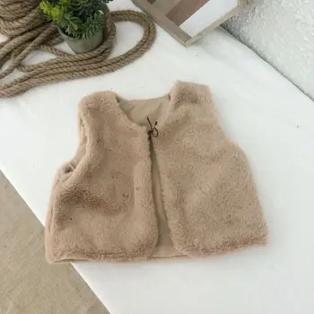 2019 Garoto colete / Faux fur vest para bebê baby / bebê colete de pelo de / Crianças tanques