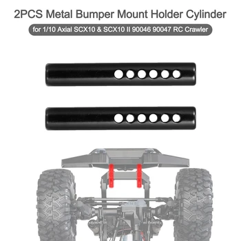 2PCS pára-choque de Metal da Montagem do Cilindro Post para 1/10 RC Rastreador de Carro Axial SCX10 & SCX10 II 90046 90047