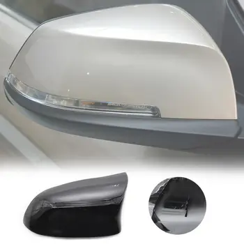 2Pcs à prova de Choque de Fibra de Carbono Carro do Lado do Espelho Capa para BMW X5 F15 bmw e60 Espelho e Cobre