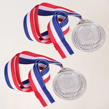 3pcs Metal Medalhas de Premiação com Pescoço da faixa de opções Wheats Vencedor da Medalha de Esportes Jogos de Competição (Ouro, Prata, Bronze)