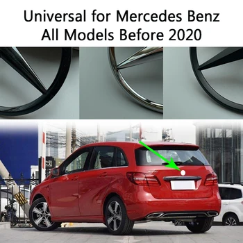 9cm Traseira do Carro do Tronco Emblema Emblema Logotipo para a Mercedes Benz Todos os Modelos Antes de 2020 Universal ABS Traseiro Tronco Adesivo Substituir Insígnia
