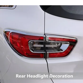 ABS Cromado Frontal / Traseira Tronco Cauda Lâmpada de Luz de Proteção de quadros de Decoração de Capa de acabamento Para a Renault Kadjar 2016 2017 2018