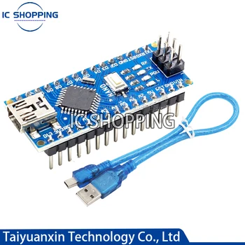 Arduino Miin Nano V3.0 ATmega328P Microcontrolador da Placa de Arduino CH340 Driver USB 16Mhz Nano V3.0 ATMEGA328P/168P