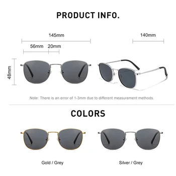 CAPONI 2021 Novo Óculos de sol dos Homens da Marca de Moda Vintage, Óculos de Armação de Liga de Raio UV Filtro Polarizado Tons Para o sexo Masculino CP1872