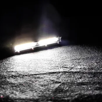 Carro DIODO emissor de Luz 12V-24V LED COB Refletor de Trabalho Barra de Luz de 6000K luz de Tira para Auto carro Caminhão Caminhão Reboque SUV Spot Lâmpada da Névoa