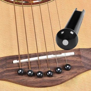 Clássico Violão Ponte Pinos Conjunto de Guitarras de Pinos de Sela Kit de Porca Partes de Guitarra Instrumento Musical de Acessórios para Iniciantes