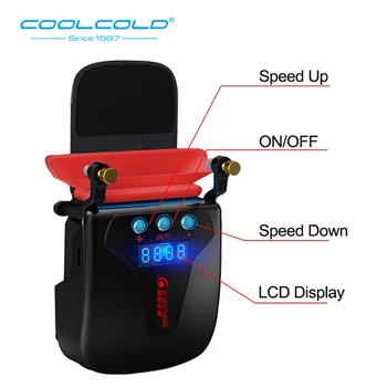 COOLCOLD K36 Portátil Ventilador Refrigerador de Notebook da Dissipação de Calor de Refrigeração do Radiador LED indicador de Temperatura Ajustável de Velocidade Induzida Projecto de
