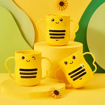 Crianças de Higiene E Segurança do Almoço Conjunto de Caixa de abelhinha Crianças Placa de Jantar Home Baby Split Refeição abelhinha Placa