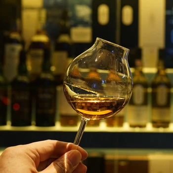 De 1900 Profissional de Blends de Vidro Forma de uma Cebola Uísque Cálice de Whisky Copita Nariz de Vidro de Vinho Xerez Degustação de Xícara de Conhaque Snifters