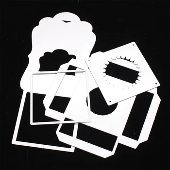 Elegante Lip Balm Caixa de Metal cortantes Stencils para DIY Scrapbooking Decorativos em Relevo o Papel de DIY Cartões