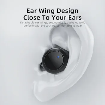 Essager T24 TWS Bluetooth 5.0 Fones de ouvido Estéreo sem Fio Verdadeiro Fones de ouvido Em Ouvido mãos livres Fones de ouvido Fones de ouvido Com Microfone