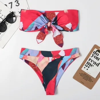 Estampa Floral Bikini Swimwear Das Mulheres 2021 Feminino Estampado Com Maiô De Natação De Terno De Nadar