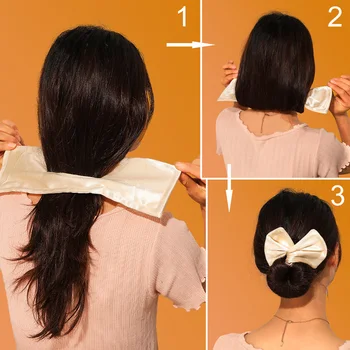 Hábil Pão Faixa de Cabelo de DIY Donut Maker Meninas Mulheres Imprimir Atado Flexível Twister Ferramenta de Estilo Headband Curler do Cabelo Acessórios
