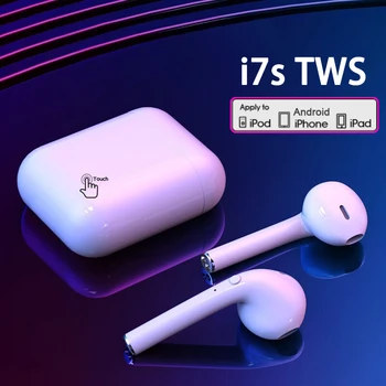I7s tws Fones de ouvido sem Fio Bluetooth 5.0 Fones de ouvido sport Fones de ouvido Fone de ouvido Com Microfone Carregar caixa de Fones de ouvido Para todos os smartphones