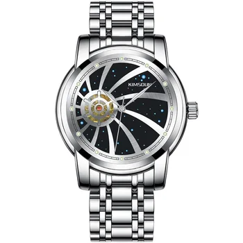 KIMSDUN Relógios Mens Novo Céu Estrelado Relógio Marca de Topo Luxo esvazie Totalmente Relógio Mecânico Automático Addiesdive Reloj