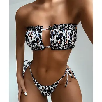 Leopard Conjunto De Biquínis Para Mulheres De Maiô Desgaste De Praia Do Verão Brasileiro Biquinis Trajes De Banho 2021 Mulheres Sexy Biquini Moda Praia