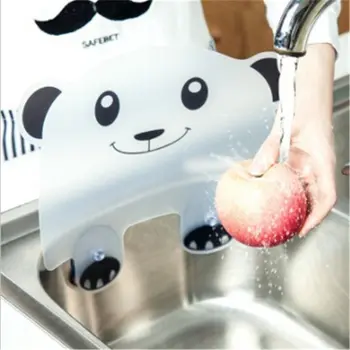 Panda Bonito A Forma De Respingos De Água Guard Defletor Conselho Otário Lavatório Pia Conselho De Cozinha Gadgets Impermeável À Água Defletor