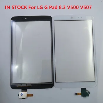 Para o LG G Pad 8.3 V500 V507 Painel de Toque Externas Frente a Tela de Substituição Digitador Sensor de Vidro