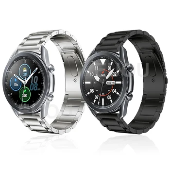 Para Samsung Galaxy Watch 3 45mm de Titânio Pulseira de Galaxy Watch 46mm / Engrenagem S3 Smartwatch Banda Pulseira de Metal, Pulseira de ремешок