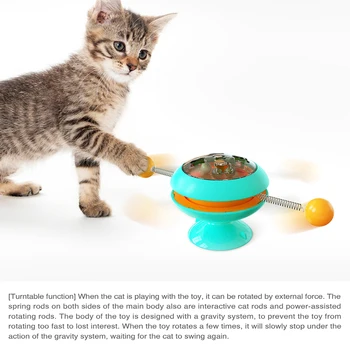 Rotatable Brinquedos do Gato de Suprimentos Com o Catnip Treinamento Interativo Brinquedos para Gatos Filhote de Gato Acessórios, Pet Produtos Dropshipping