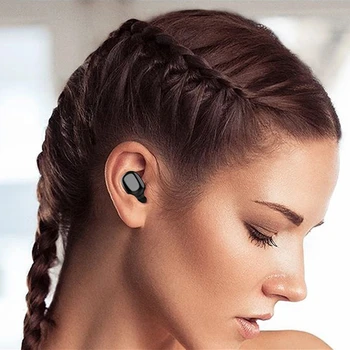 TWS Fones de ouvido Bluetooth Caixa de Carregamento sem Fio de Fone de ouvido 9D Estéreo de Esportes Impermeável Fones de ouvido Fones de ouvido Com Microfone