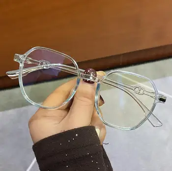 óculos redondos transparente mulheres de óculos Retro claro Computador falso óculos espetáculo armação de óculos de quadros para as Mulheres 2021