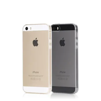 ITEUU 5S Macio TPU Ultra-fina Caso Claro para o iPhone 5 de 5 anos SE Casos de Gel de Silicone Flexível, Slim Transparente da Tampa Traseira