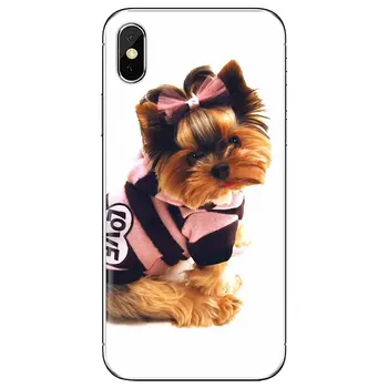Para iPhone, iPod Touch 11 12 4 Pro 4S 5 5S SE 5C 6 6 7 8 X XR XS Plus Max 2020 eu Amo o Meu cachorro Yorkie Clássico de caixa do Telefone do Silicone