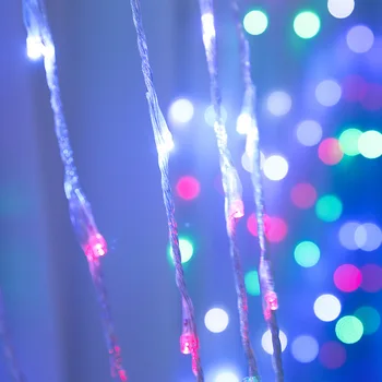 3M Luzes LED Decoração Grinalda Cortina Lâmpada de Controle Remoto USB Seqüência de Luzes Decoração de Janela Decorações de Natal em Casa