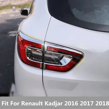 ABS Cromado Frontal / Traseira Tronco Cauda Lâmpada de Luz de Proteção de quadros de Decoração de Capa de acabamento Para a Renault Kadjar 2016 2017 2018