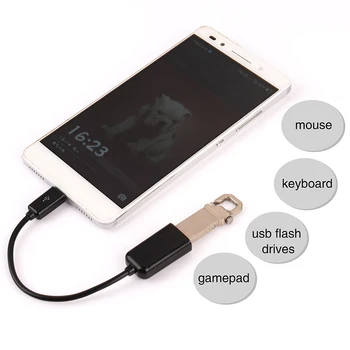 Mini USB OTG Cabo Super Velocidade USB Macho para Fêmea do Conversor de Dados Android Adaptador OTG Cabo Para Samsung Xiaomi Huawei Quente