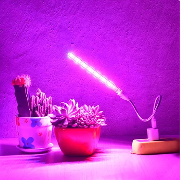 3W/5W/10W USB LED Cresce a Luz de Espectro Completo de Red & Blue Hidropônico de Plantas em Crescimento Barra de Luz para o ambiente de Trabalho da Planta de Flor Crescendo DC 5V