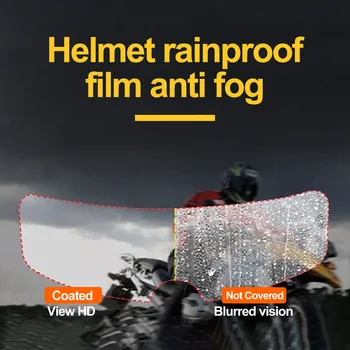 4pcs à prova de chuva Capacete Anti-nevoeiro Patch Moto Elétrica Capacete Patch Filme Claro da Anti-névoa patch Motocicleta Anti-embaciamento da viseira