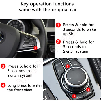 A Interface de monitoração de Caixa de Decodificador Para BMW E84 E60 E70 E71 F20 F10 F11 F25 F26 F30 F31 F01 F02 Apple CarPlay Android Auto CIC NBT EVO