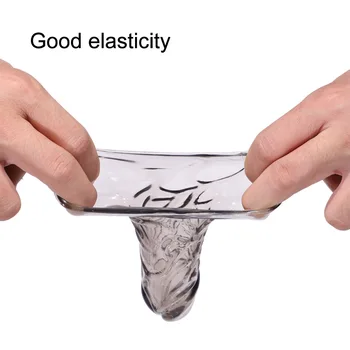Cristal pênis manga reutilizáveis preservativo masculino extensor de pênis adulto loja de produtos