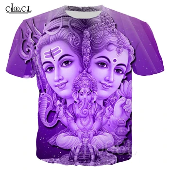 Deus Hindu Shiva T-Shirt Mulheres Homens Impressão 3D Senhor Shiva T-shirts e Tops de Manga Curta Casual Streetwear 