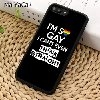 MaiYaCa Gay Lésbica Lgbt arco-íris cita o Caso do Telefone para iPhones 5 SE 6 6 7 8 Plus X XR XS 11 12 Pro max samsung galaxy S8 S9 S10