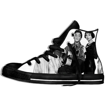 Nova Verão Tops da Moda Hip Hop, Pop, Rei Elvis Presley Sapatos de Homens/Mulheres de Impressão 3D Tênis Harajuku Sapatos Casuais