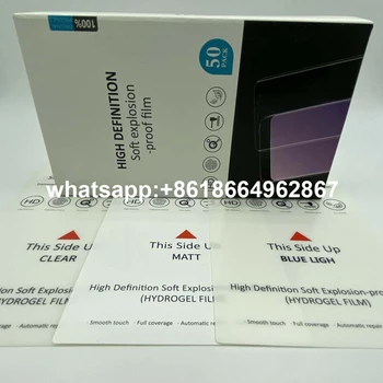 Xiaomi Redmi Nota de Hidrogel Filme Protetores de Tela Volta de Hidrogel Filme Para iPhone Samsung Filme de Máquina de Corte a Utilizar