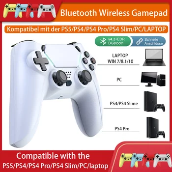 2021 Bluetooth Wireless GamePad Dual-Motor De Dupla Vibração Giroscópio Eixo Compatível Com Ps5/Ps4/Ps3 Controladores