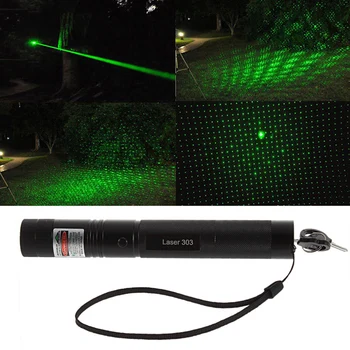 Alta Laser Poderoso 303 Ponteiro Visão Laser Verde 5mw 532nm Verde Luz Laser Dispositivo de Foco Ajustável de Lazer Vista