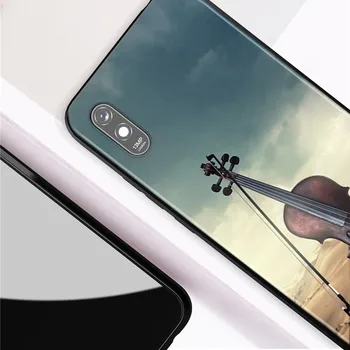 Amor Elegante Violino Para o Xiaomi Redmi 9T K30T K30S K30 Ultra 10X IR K20 S2 8A 7A 6A 5A 8 7 6 5 4X Pro Plus Caso de Telefone