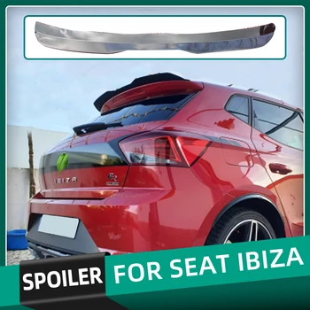 Atacado Universal Ducktail Lip Spoiler Asa Para Seat Ibiza 2018 19 20 21 Plástico Sem Pintura Brilhante De Carbono, Preto Fosco Telhado Asas