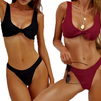 Mulheres Sexy Bikini Brasileiro Maiô Push-up Sutiã do Biquini de Duas peças Swimsuit Swimwear moda praia de Banhos de Maillot De Bain Femme