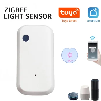 Tuya Zigbee Sensor de Iluminação Automática do modo Automático ligado Desligado WIFI, Brilho Detector de Ampolas/cortinas de Sensor 